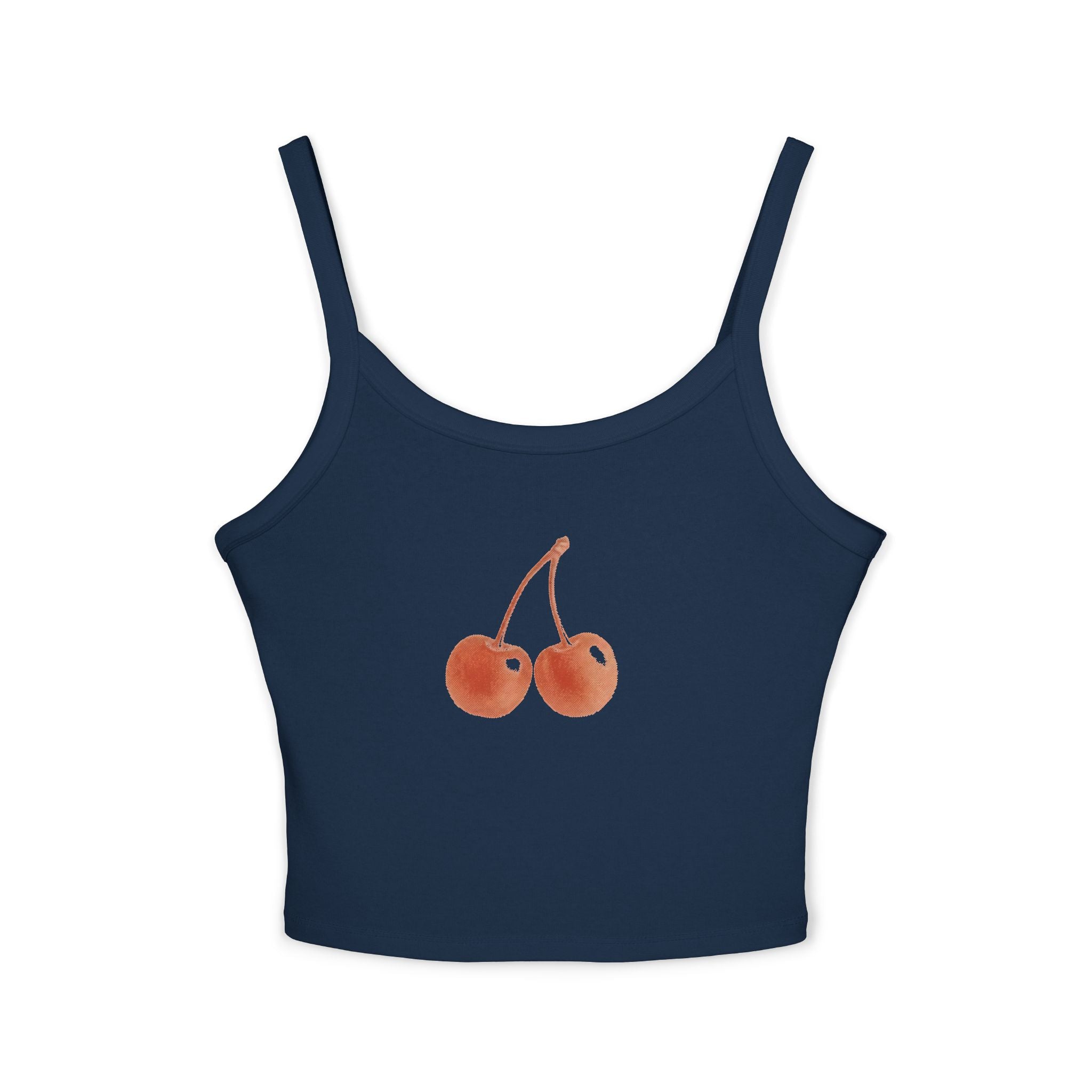 Cherry Watercolor Crop Tank Top