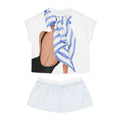 Striped Beach Towel Graphic pajama set