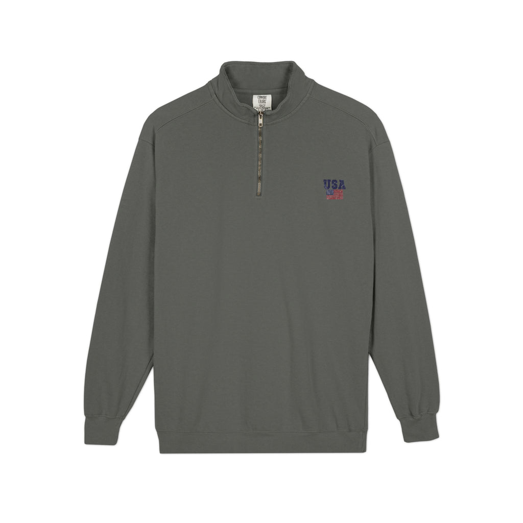 USA Quarter Zip Sweatshirt