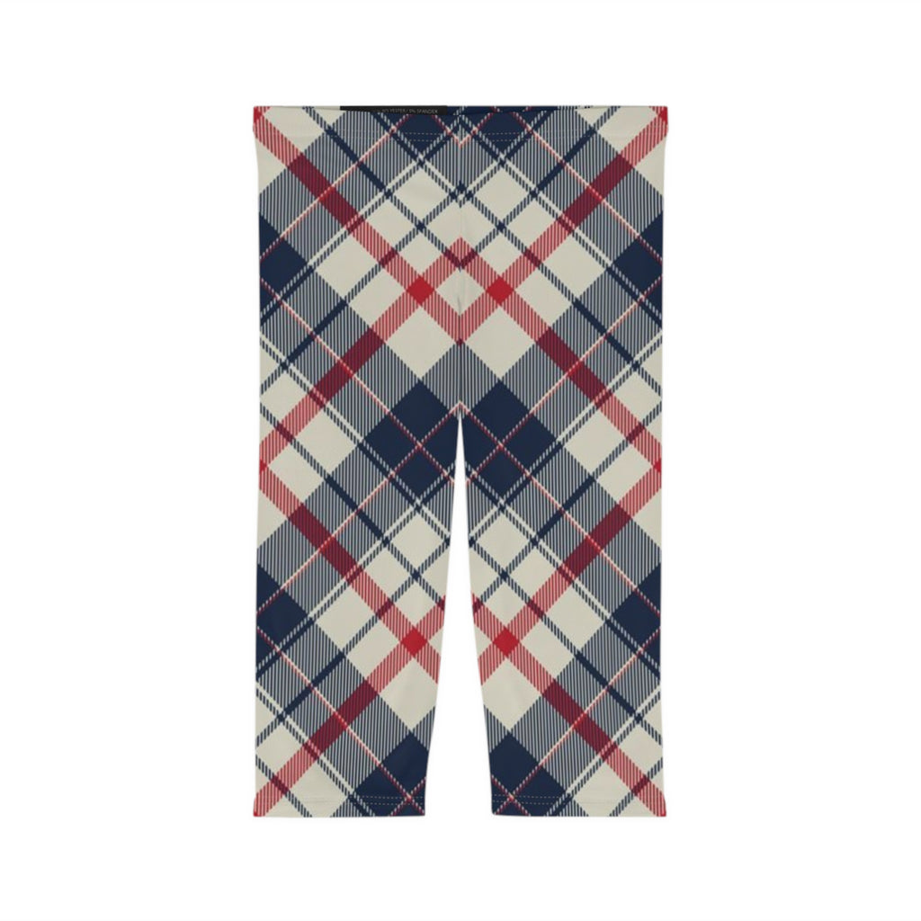 Classic Plaid Capri Leggings