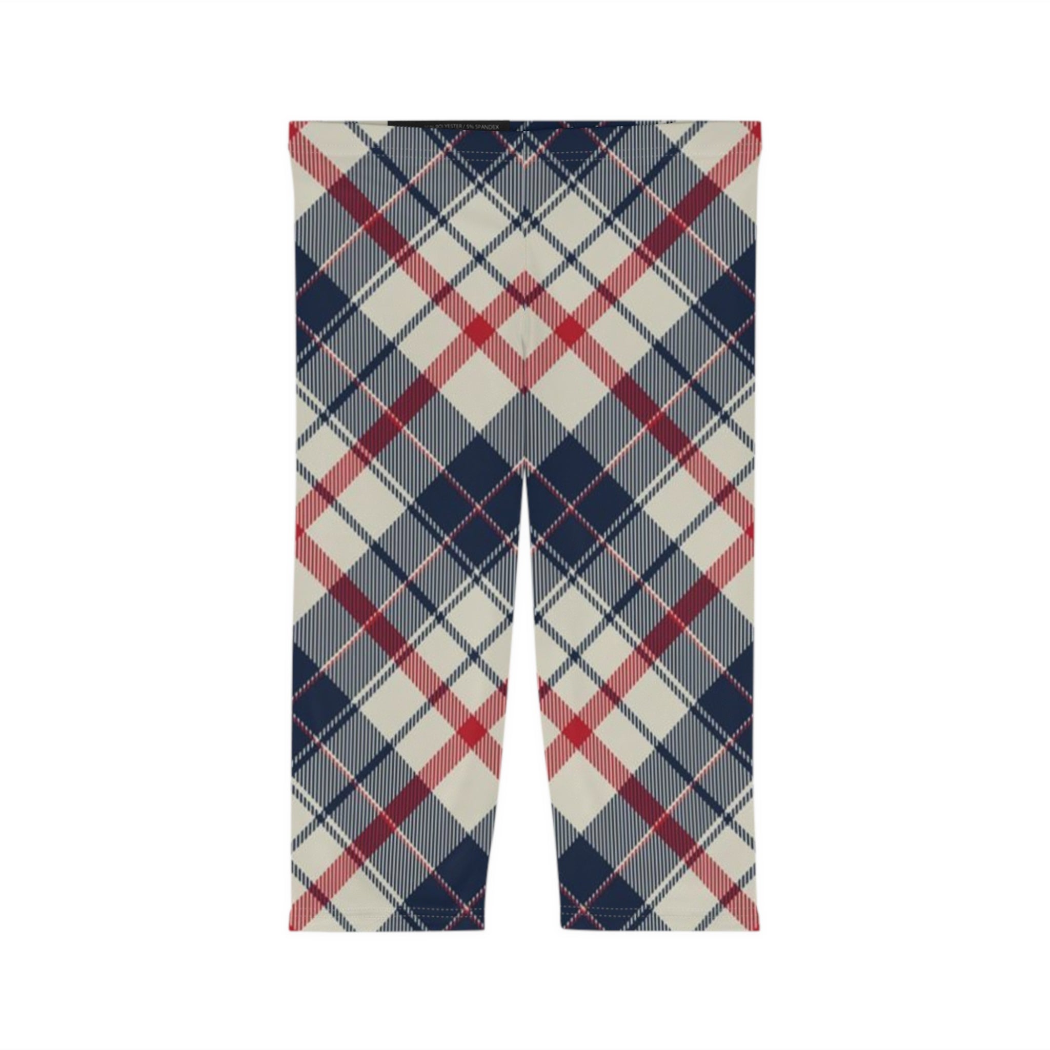 Classic Plaid Capri Leggings