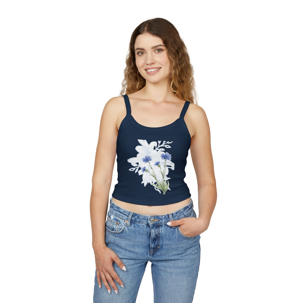 Floral Cornflower Tank Top