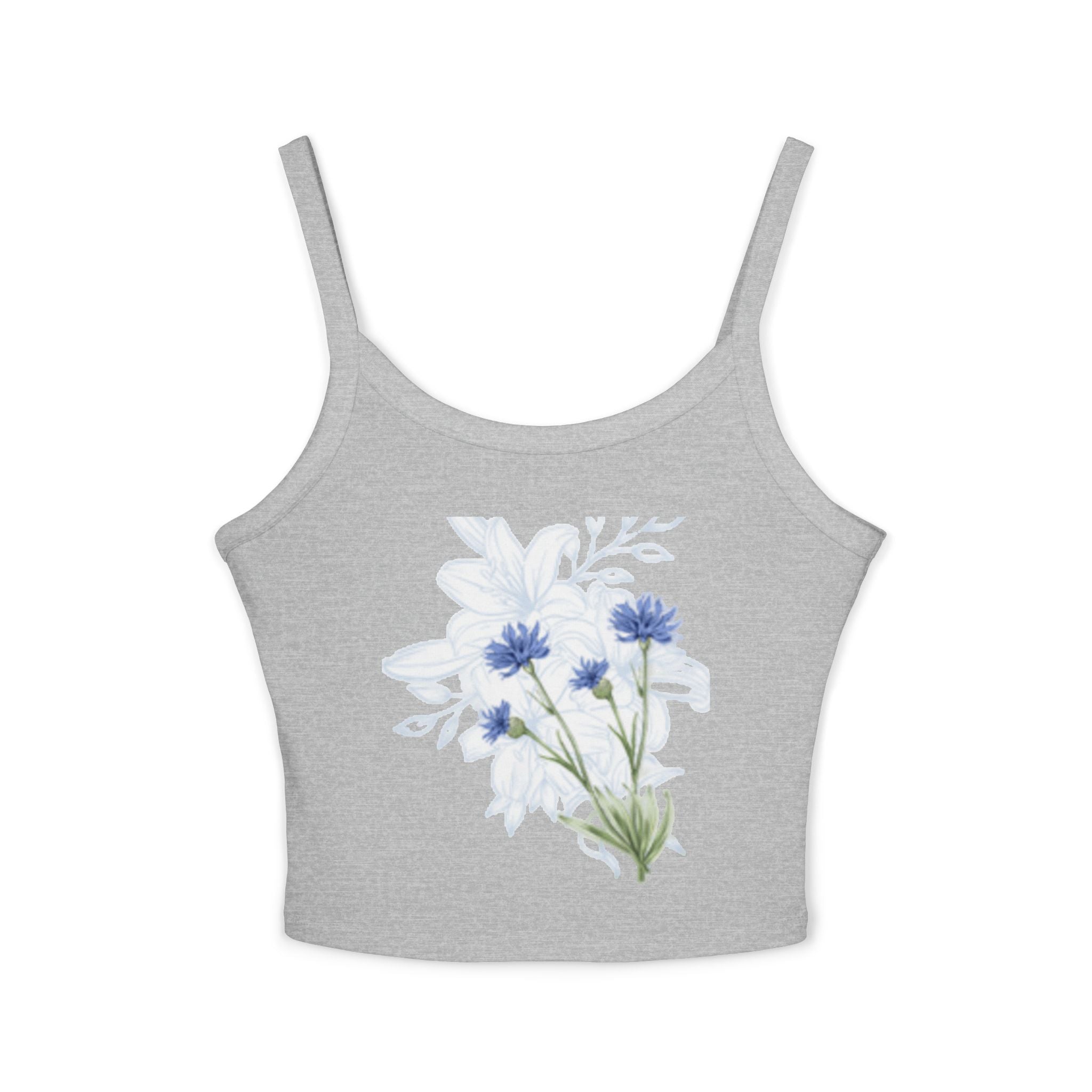 Floral Cornflower Tank Top