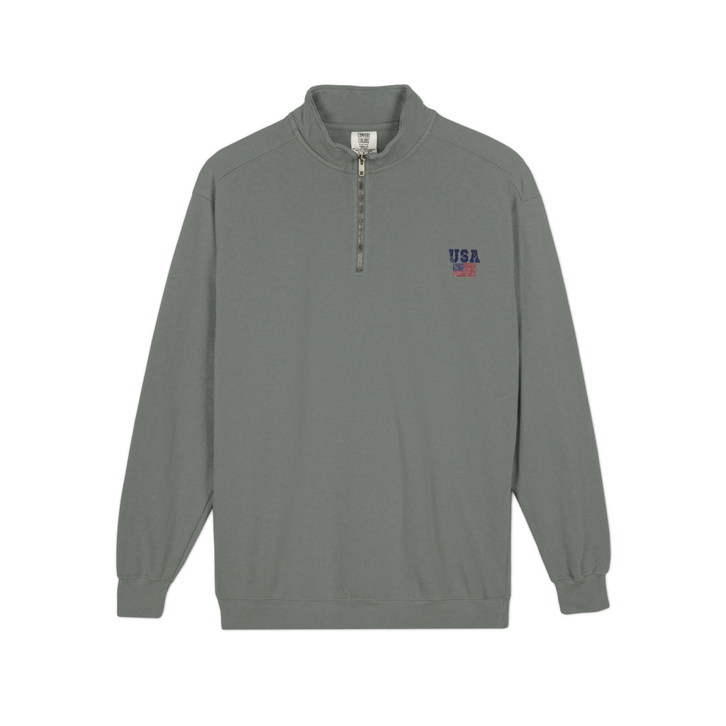 USA Quarter Zip Sweatshirt