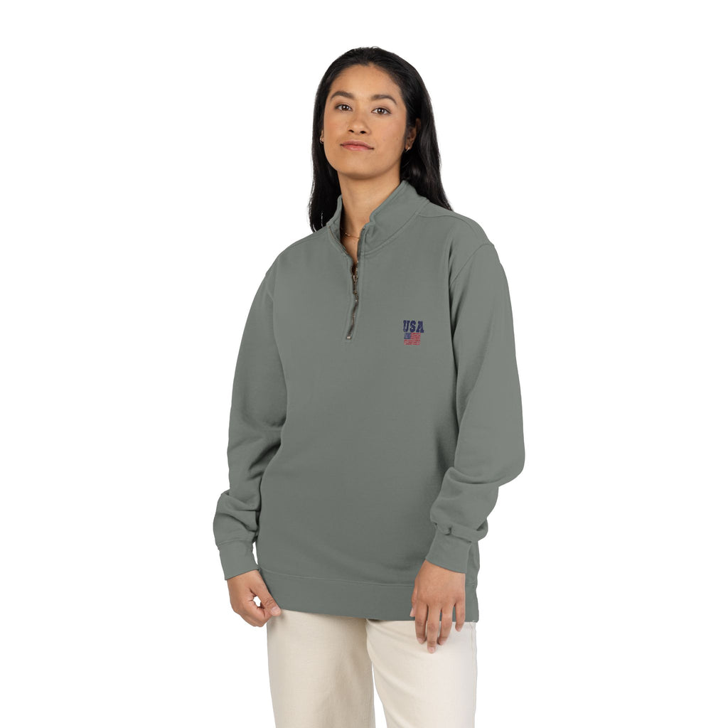 USA Quarter Zip Sweatshirt