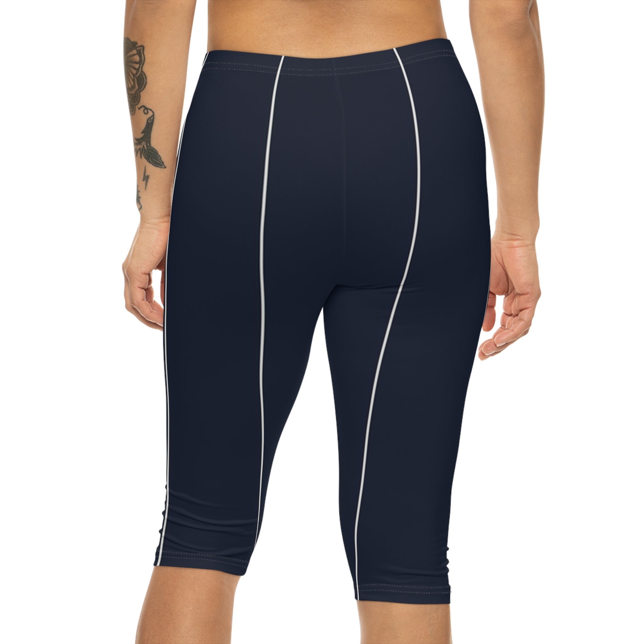 Navy Capris Leggings