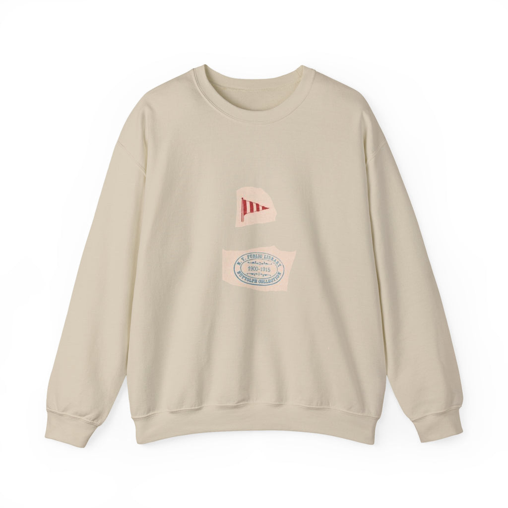 Minimalist Vintage Label Crewneck Sweatshirt