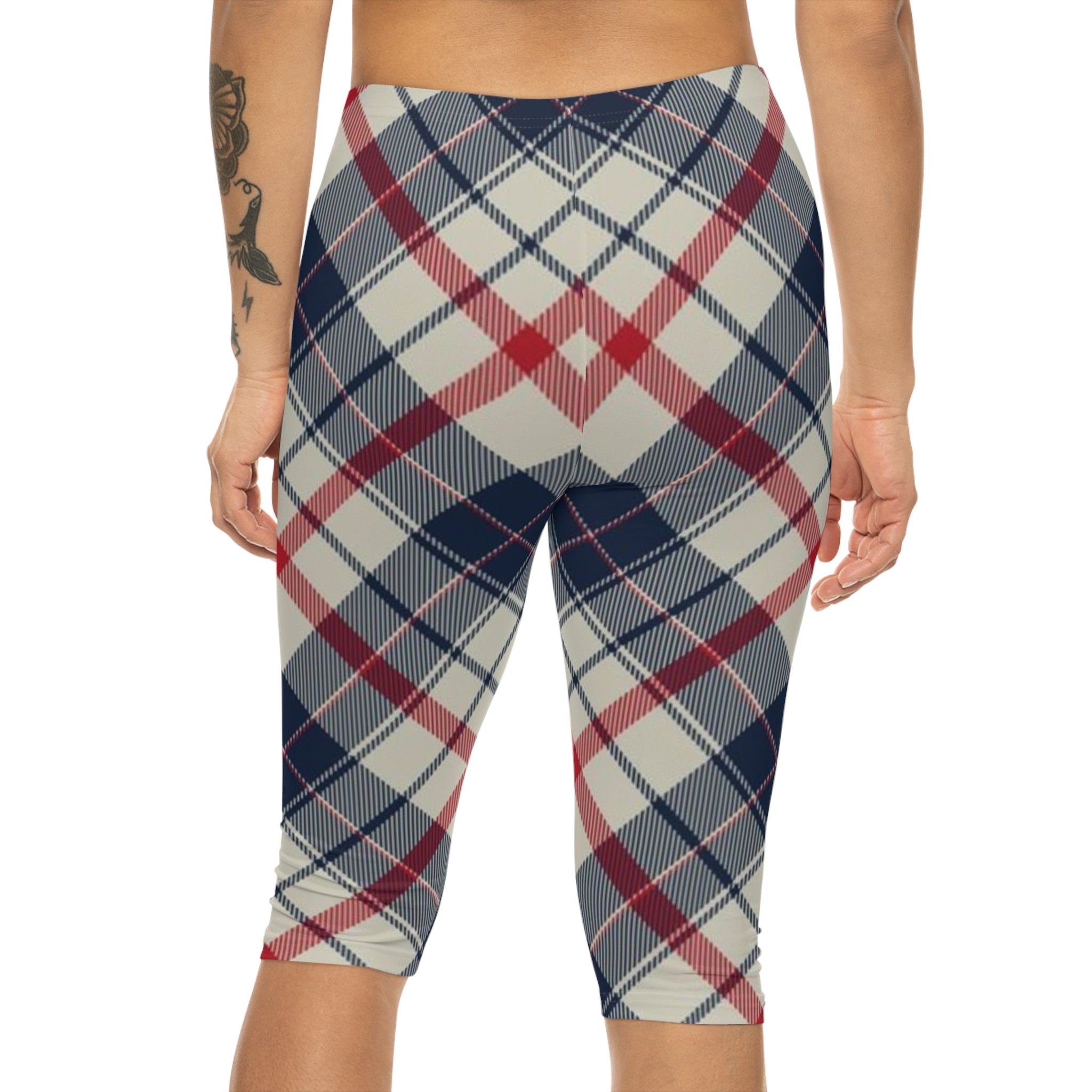 Classic Plaid Capri Leggings