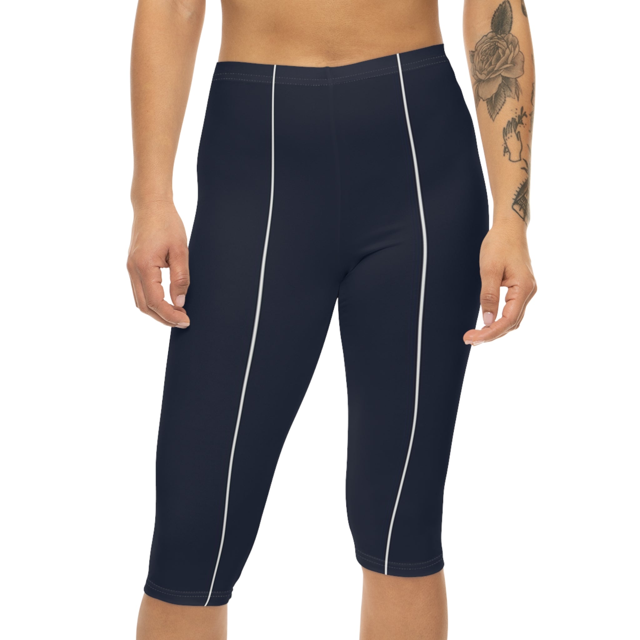 Navy Capris Leggings
