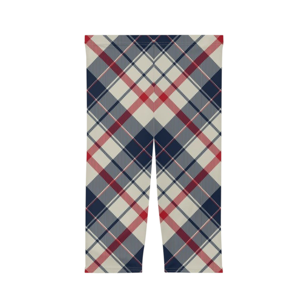 Classic Plaid Capri Leggings
