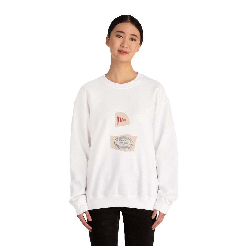 Minimalist Vintage Label Crewneck Sweatshirt